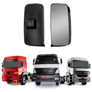 Espelho Retrovisor Caminhão Mercedes-Benz Axor Elétrico, sem Desembaçador Lado Esquerdo - A0028101316